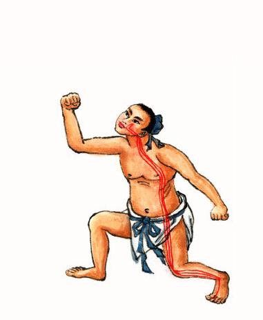 倒拽九牛尾势