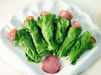 生菜肘花萝卜丝卷