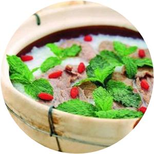 枸杞牛肉粥